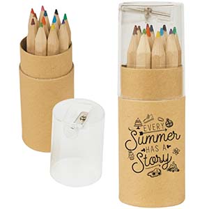 COLORED PENCIL SET WITH SHARPENER