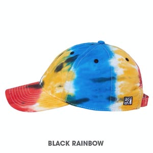 TIE DYE UNSTRUCTURED CAP, EMBROIDERED