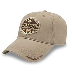 UPSCALE UNSTRUCTURED CAP, FRAYED PATCH